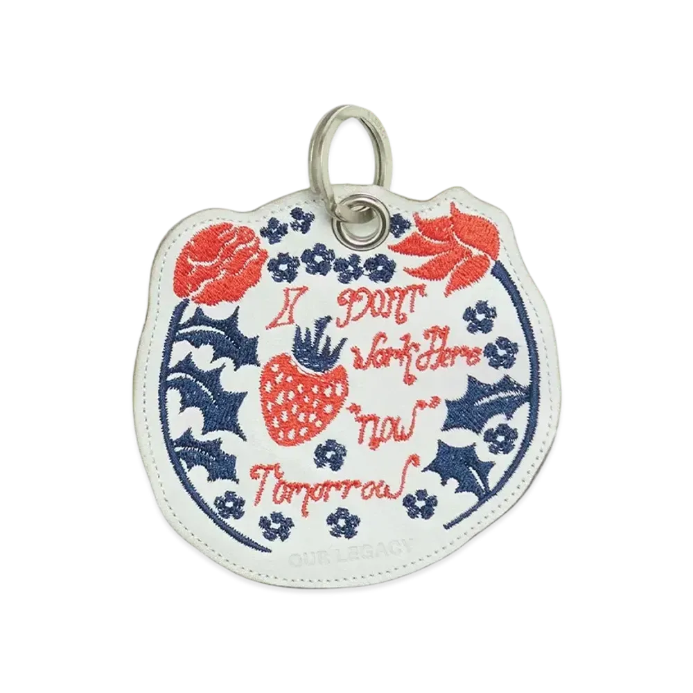 OUR LEGACY Tomorrow Keyring Leather "White" A4248TW