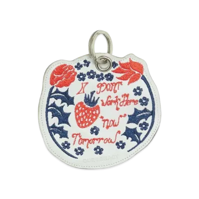 OUR LEGACY Tomorrow Keyring Leather "White" A4248TW