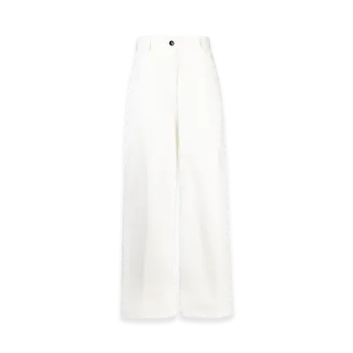 Jil Sander Women's Fashion Trousers "White"