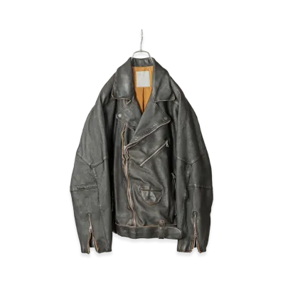ANCELLM Aging H.L Belted Jacket "Black"