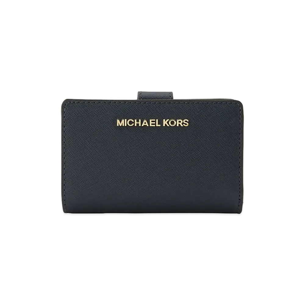 MICHAEL KORS Women's MD Bifld ZP CN Wallet "Navy"