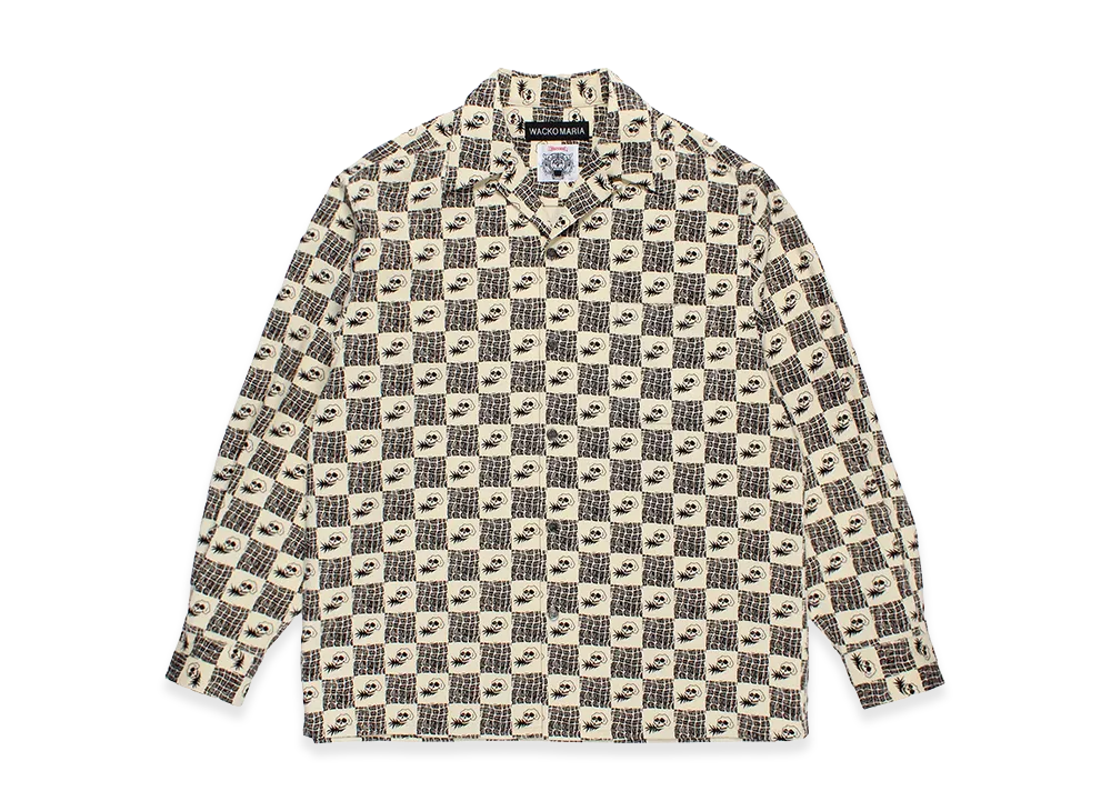 WACKO MARIA x Wolf's Head Corduroy 50'S Open Collar Shirt "One"