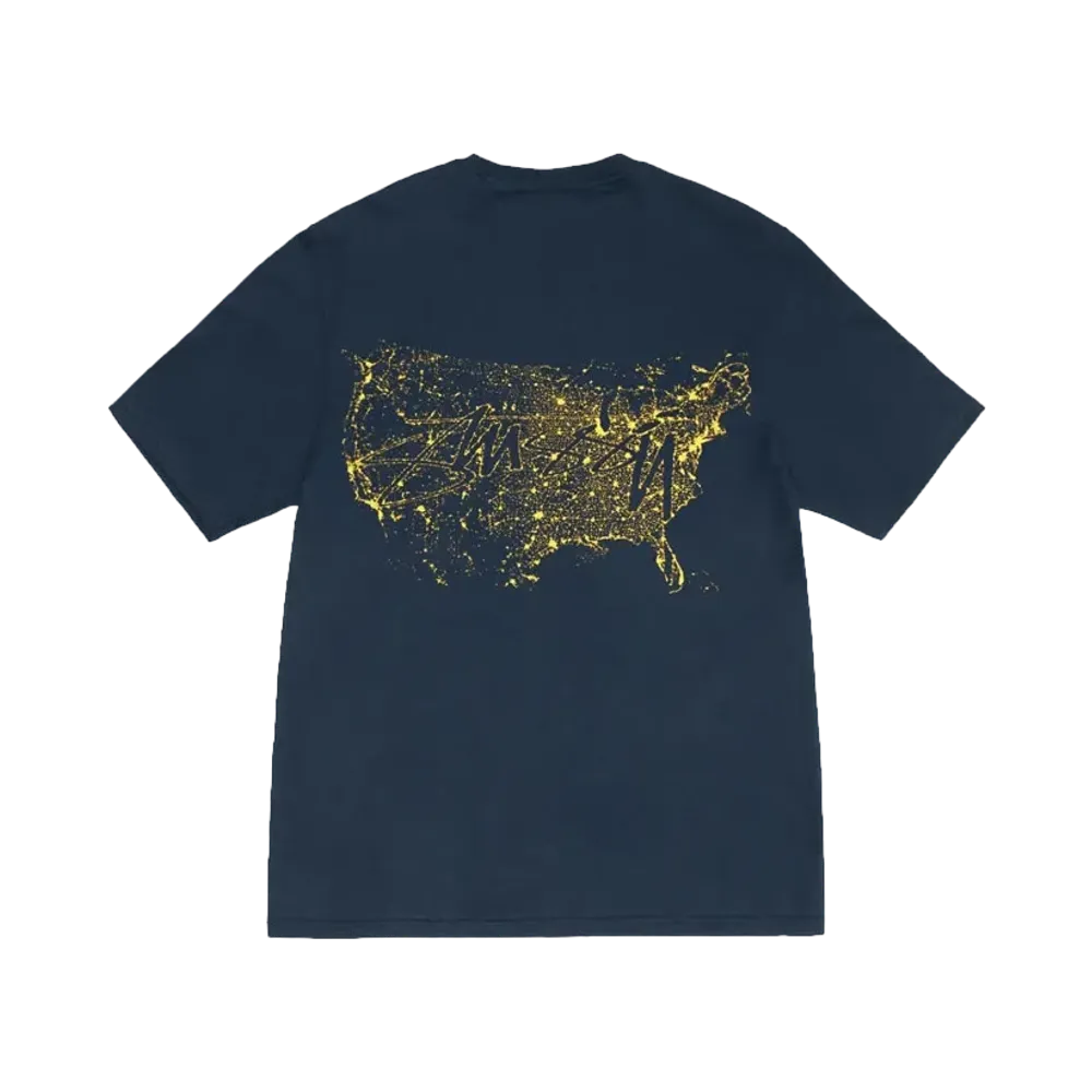 Stussy Night Lights Tee "Navy"