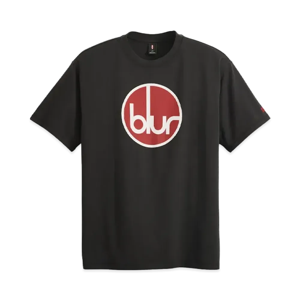 Levi's x Blur Round Logo T-shirt "Caviar"