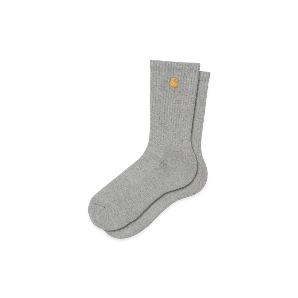 Carhartt WIP Chase Socks "Grey Heather/Gold"