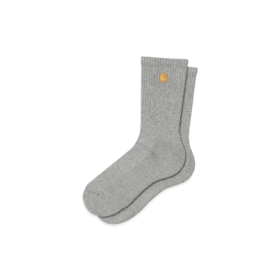 Carhartt WIP Chase Socks "Grey Heather/Gold"