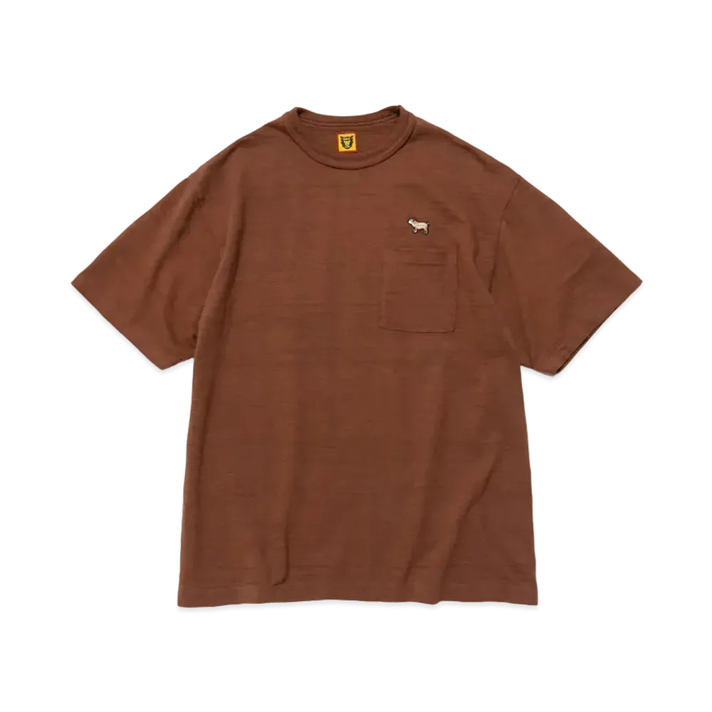 HUMAN MADE POCKET COLOR T-SHIRT "Brown"