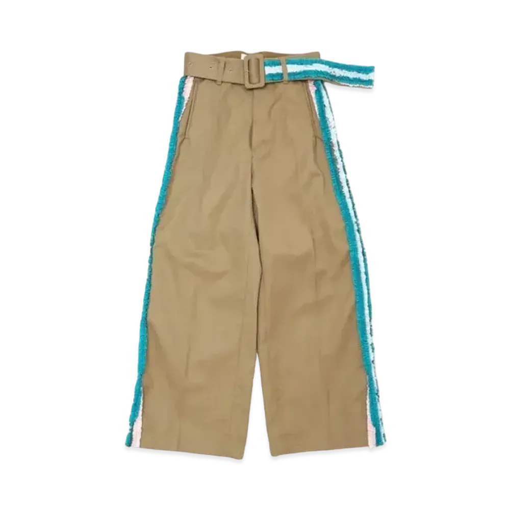 FACETASM Frill Big Heart Pants "Beige"