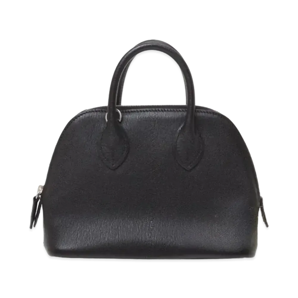 Hermes Bolide 1930 Chevre Mysore "Noir/Silver"