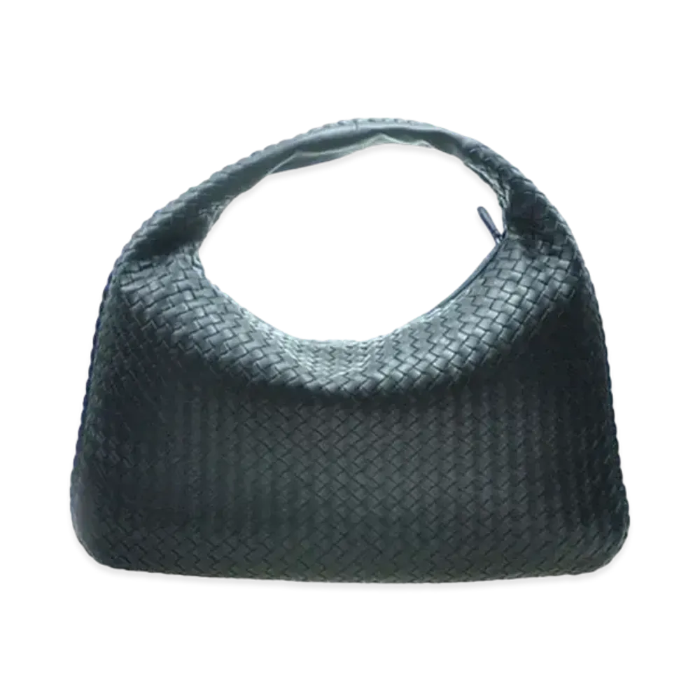 Bottega Veneta Lambskin Hand Bag "Dark Blue"