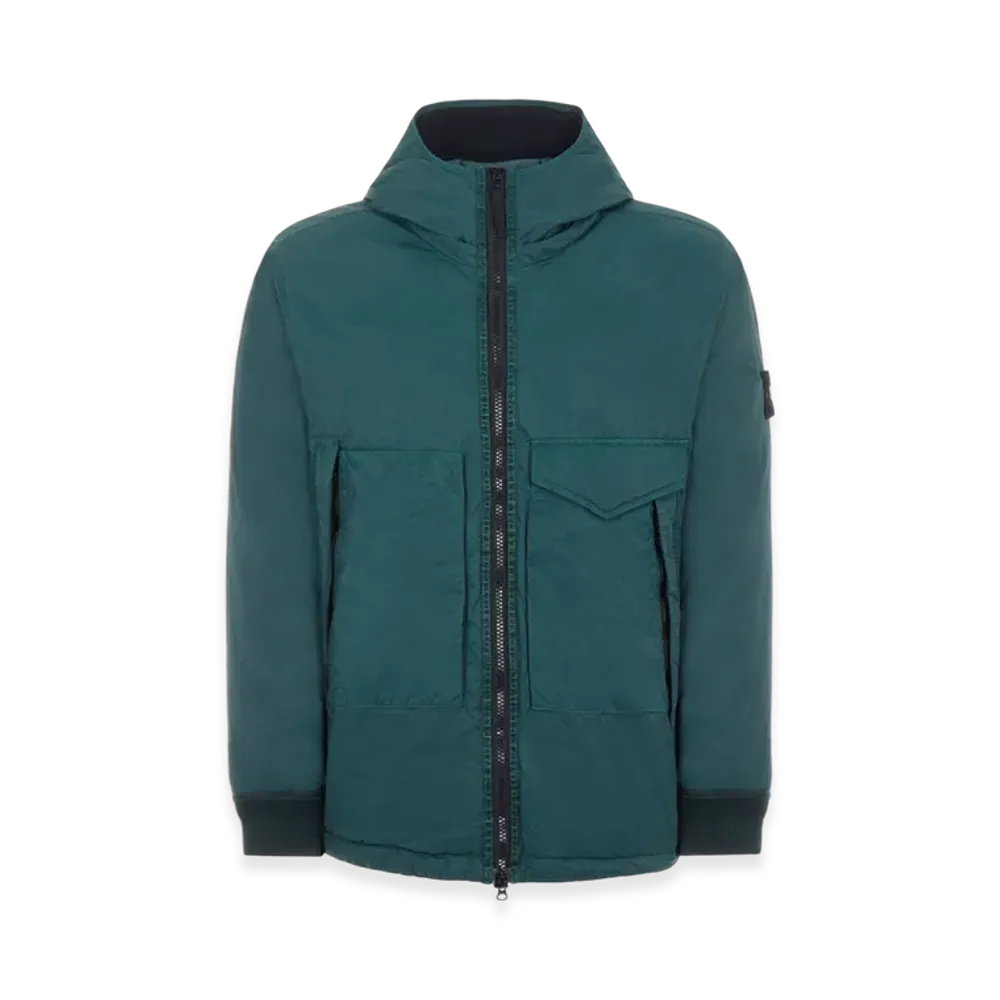 Stone Island 41421 Opaque Nylon Twill Down - 22FW "Dark Green"