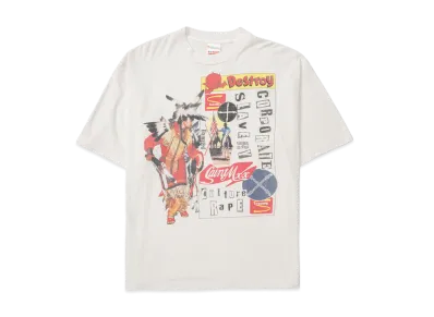 SAINT Mxxxxxx x Jamie Reid Jr SS T-Shirt Destroy "White"