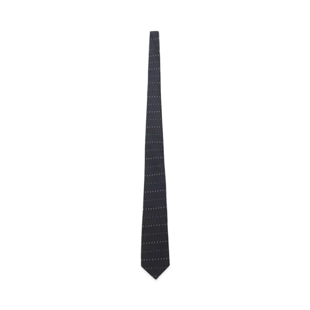 Yohji Yamamoto Pour Homme PIN DOT JQ DERBY TIE B "Navy"