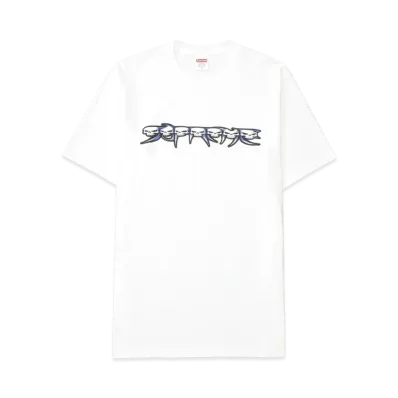 Supreme Skulls Spellout Tee "White"