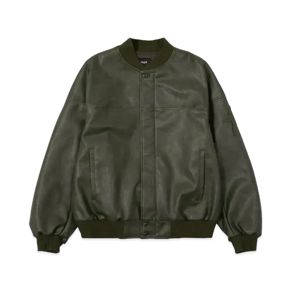 HUF Fall 24 Intergalactic Bomber Jacket "Hunter Green"