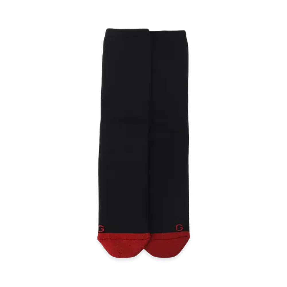 Ground Y Wool Cotton Two Tone Tube Socks "Black"