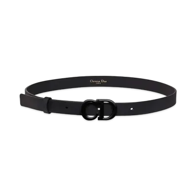 Dior Saddle Belt Matte Calfskin "Black"