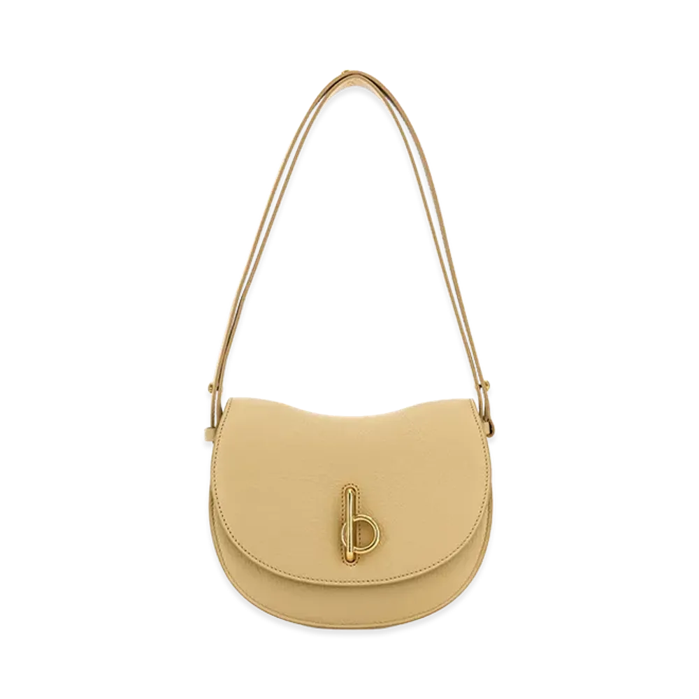 Burberry Women's Leather Small Rocking Horse Shoulder Bag "Printed/Beige"