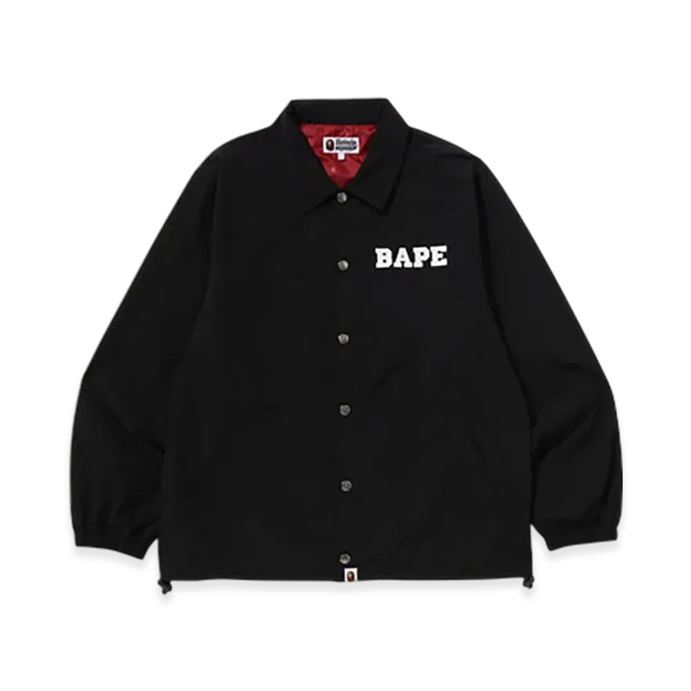 A BATHING APE College Coach Jacket "Black"