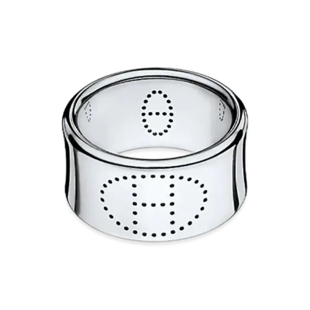 Hermes Eclipse Ruban Ring GM "Silver"