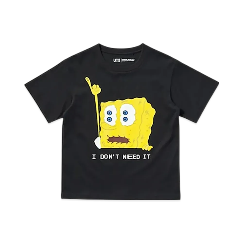 Uniqlo UT x Cactus Plant Flea Market x Sponge Bob Kids T-shirt "Black"