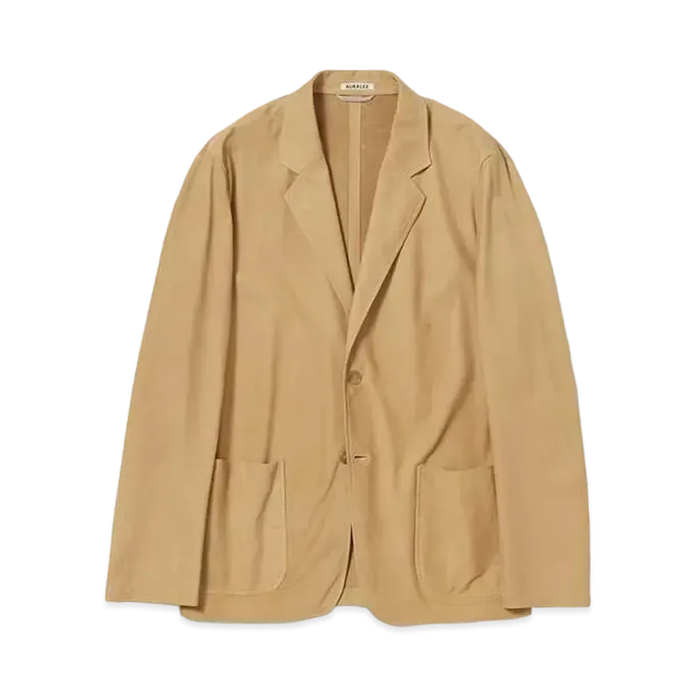 AURALEE Calf Nubuck Jacket "Beige"