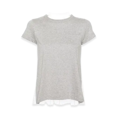 sacai Women's T-Shirts "Gray"