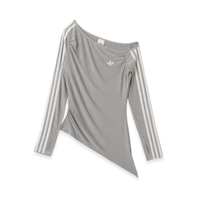adidas Women's Asymetric Top "Grey"
