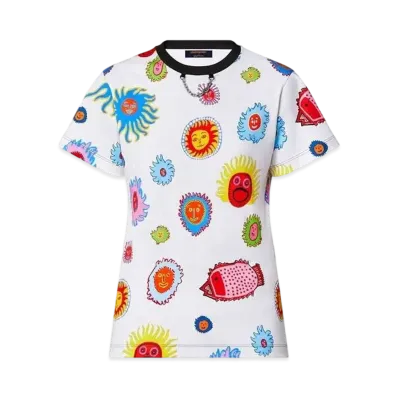 Louis Vuitton x Yayoi Kusama Faces Print T-Shirt My Eternal Soul "Blanc"