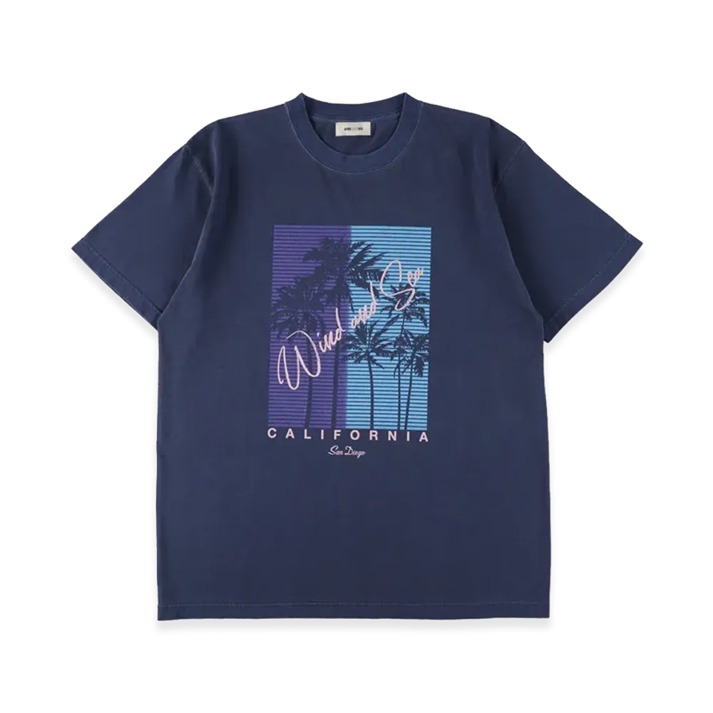 WIND AND SEA Palm Tree Tee "Navy"
