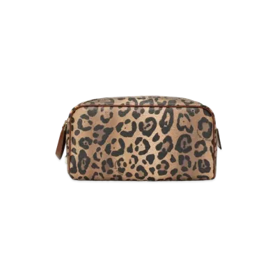 Dolce&Gabbana Pouch Crespo Leopard Printed Logo Plate "Multicolor"