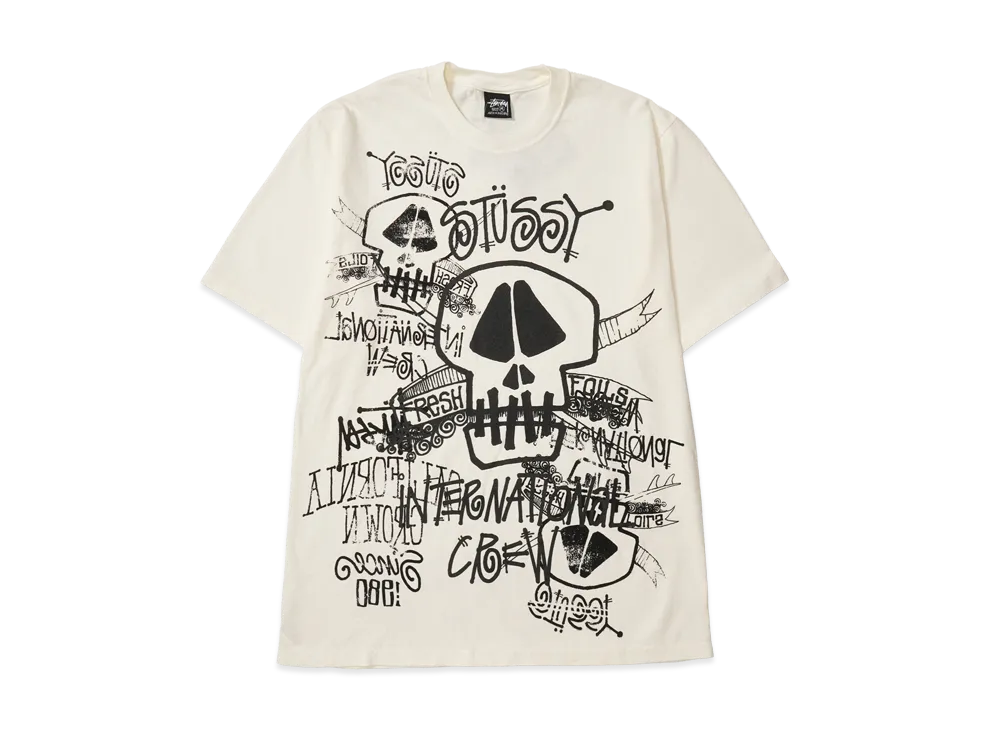 Stussy Skulls Tee Pigment Dyed "Natural"