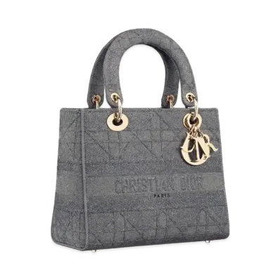 Dior Medium Lady D-Lite Bag "Gray"