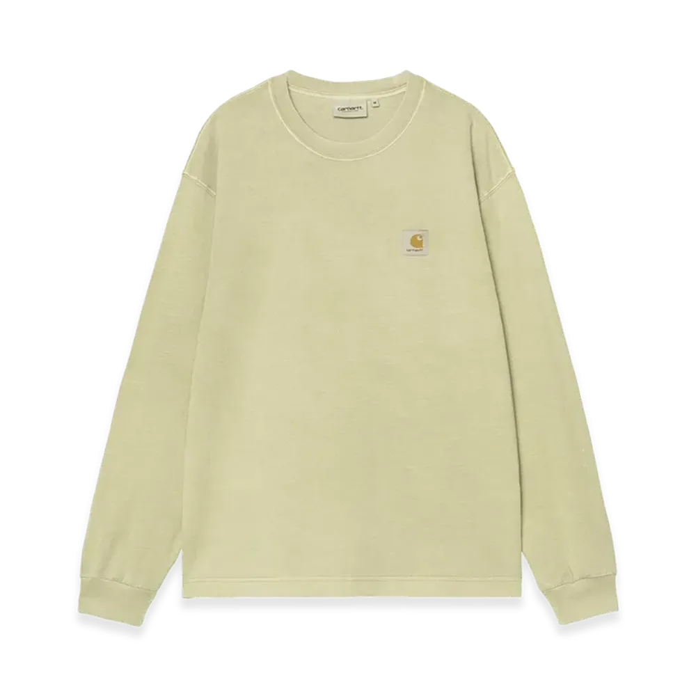 Carhartt WIP L/S Nelson T-Shirt "Gentle Green(Garment Dyed)"