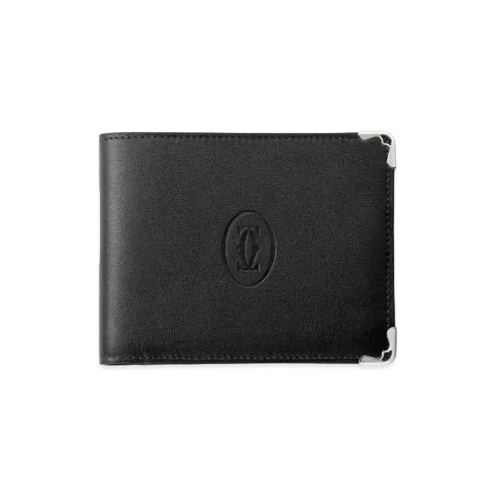 Cartier Coin/Banknote/Credit Card Wallet, Must de Cartier "Black"