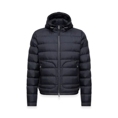 MONCLER Sestriere Hooded Short Down Jacket "Navy Blue"