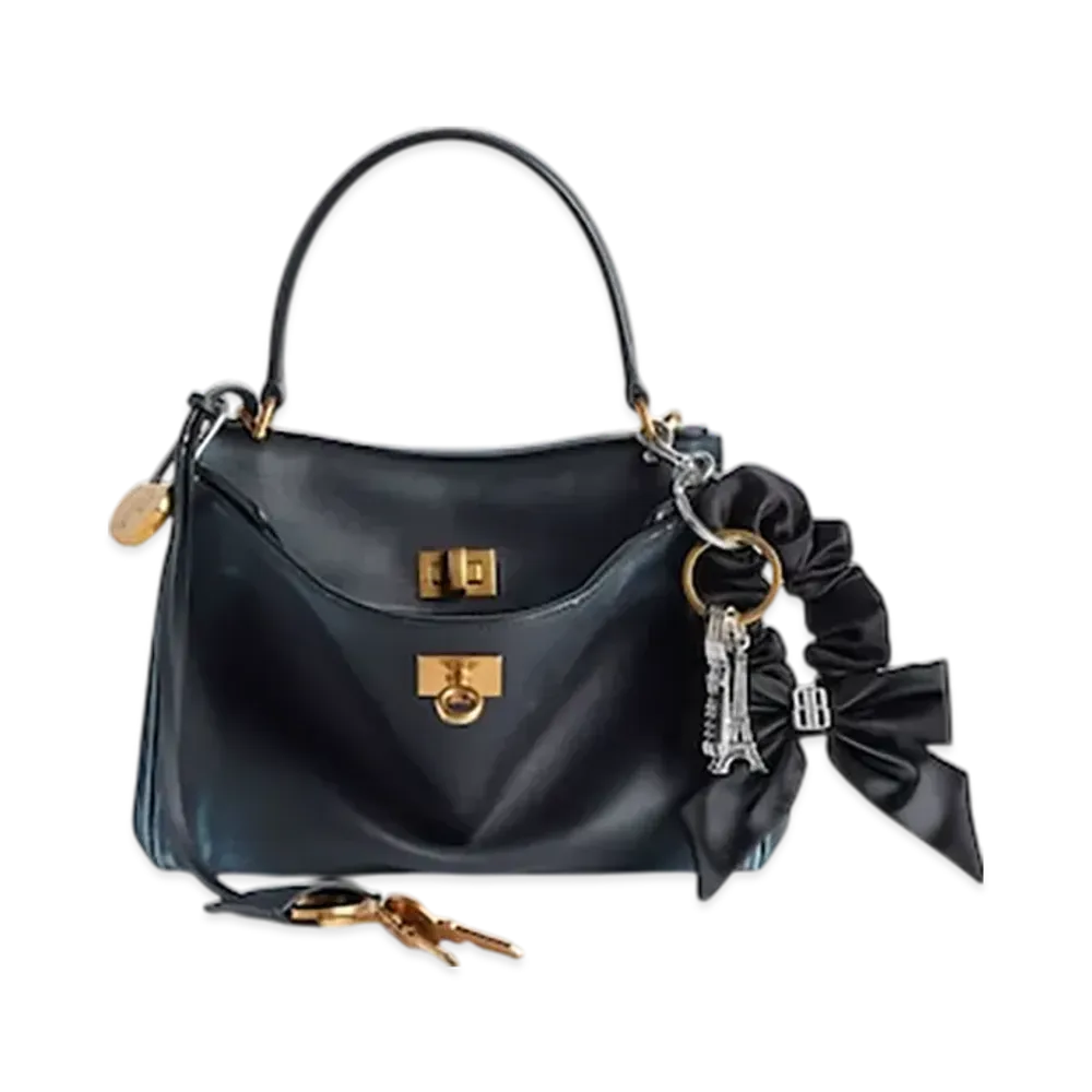 BALENCIAGA Rodeo Handbag Mini With Charms "Marine Blue"