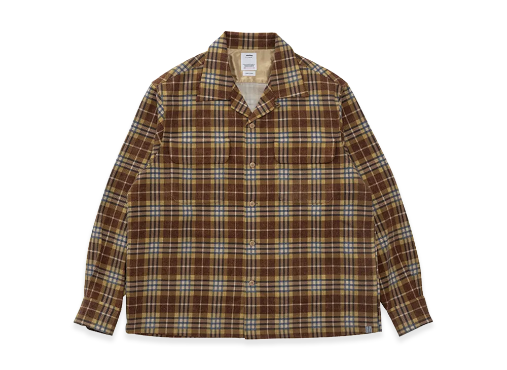visvim Carrow Shirt Check L/S "Brown"