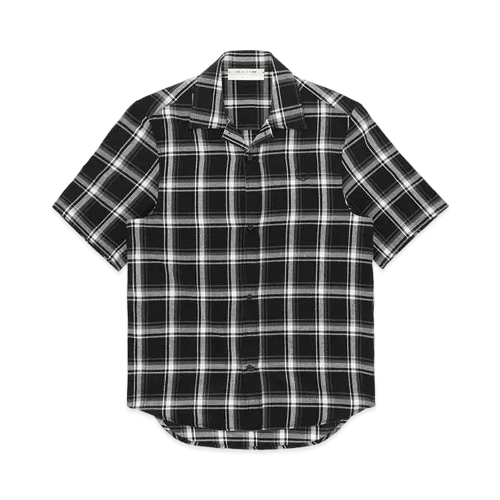 1017 ALYX 9SM Monogram S/S Plaid Shirt "Black"