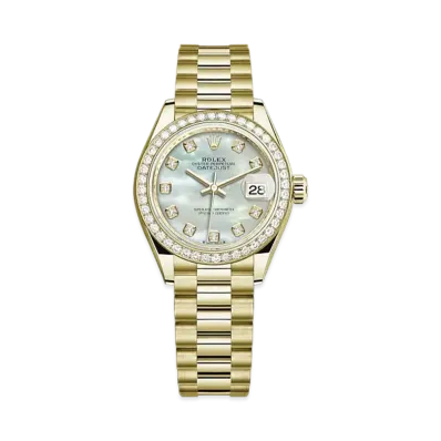 ROLEX Lady Date-Just 28mm Yellow Gold Diamond 279138RBR