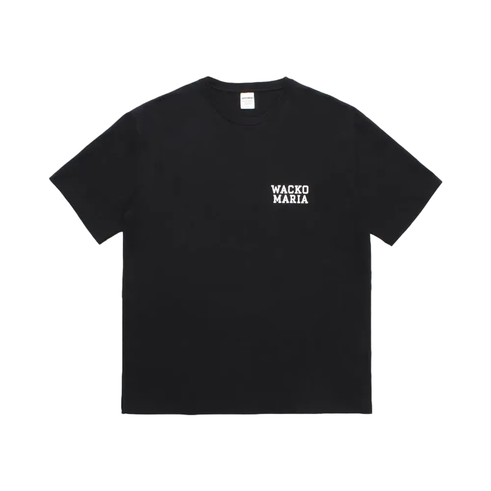 WACKO MARIA Washed Heavy Weight T-Shirt "Black"