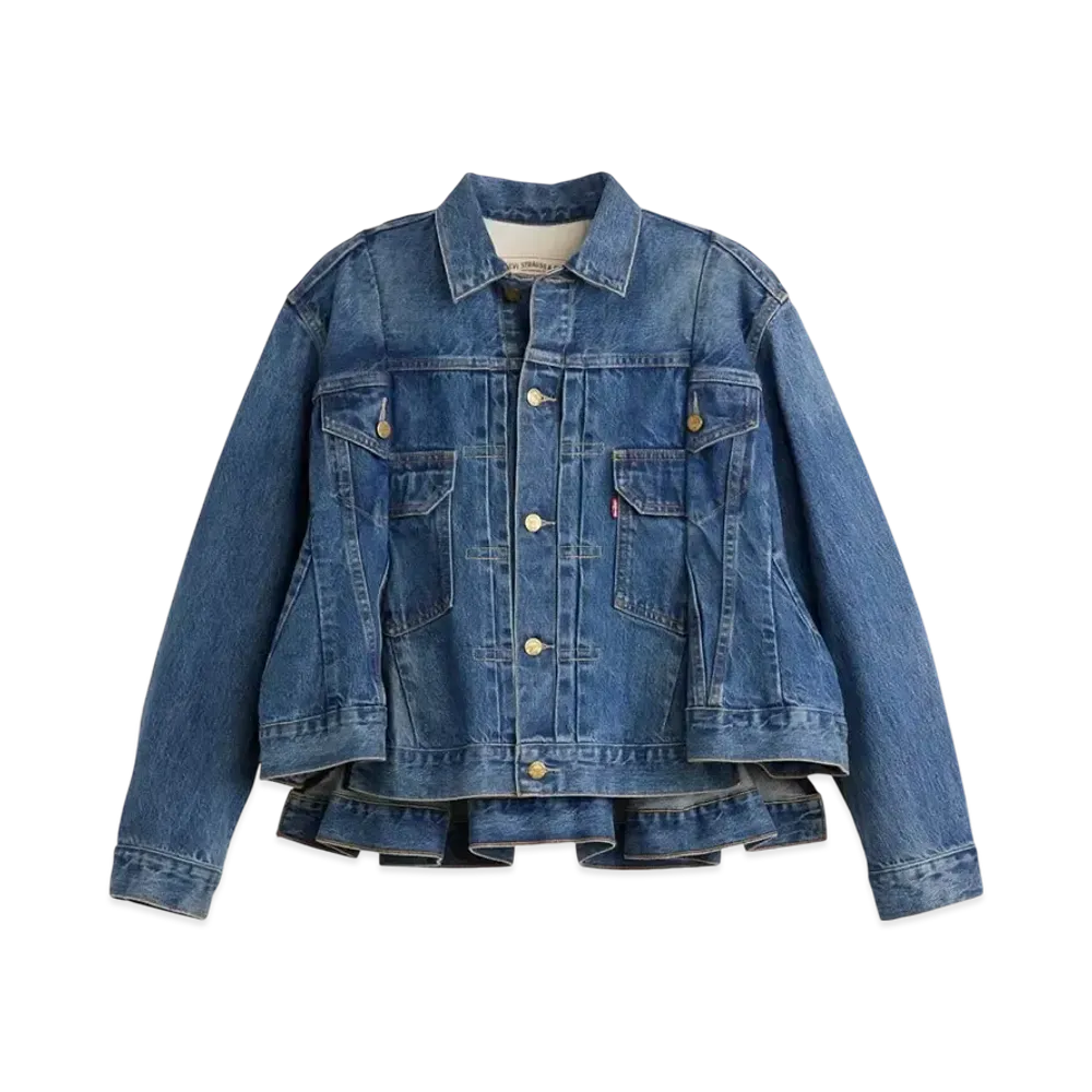sacai x Levi's Women's Denim Jacket "Blue" 25-07781 / 0035E0001