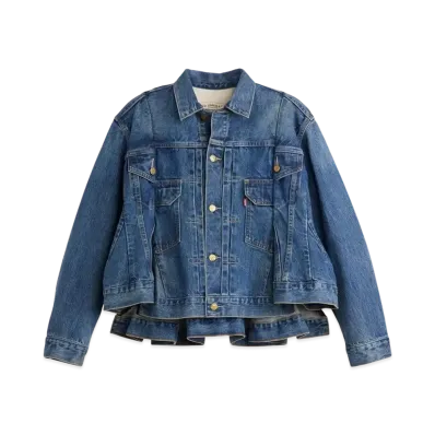 sacai x Levi's Women's Denim Jacket "Blue" 25-07781 / 0035E0001