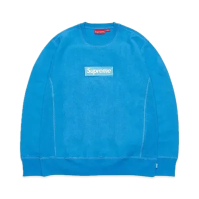Supreme Box Logo Crewneck Sweatshirt "Blue" (18FW)