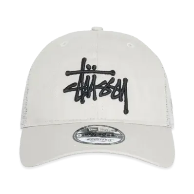 Stussy New Era 9Twenty Basic Trucker "Stone"