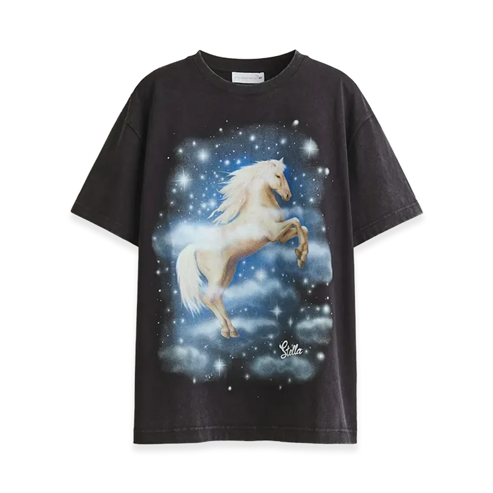 H&M x Stella McCartney Women's Oversized Printed T-Shirt "Black"