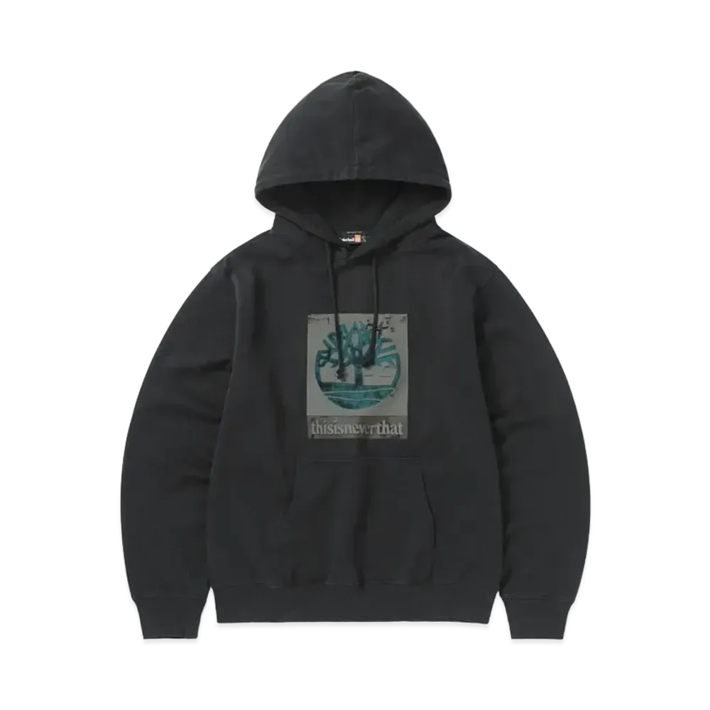 thisisneverthat x TIMBERLAND Faded Hoodie "Black"