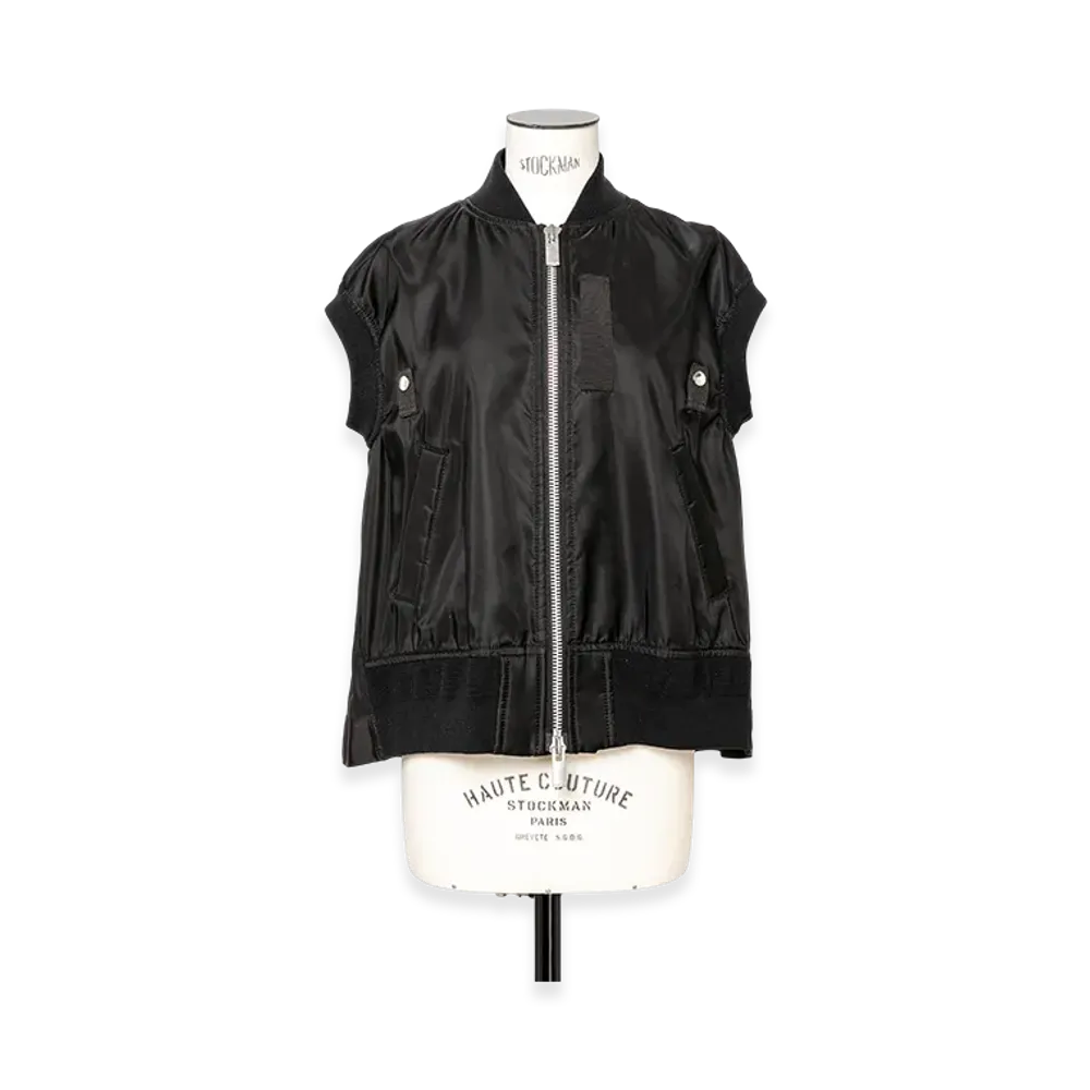 sacai Nylon Twill Vest "Black"
