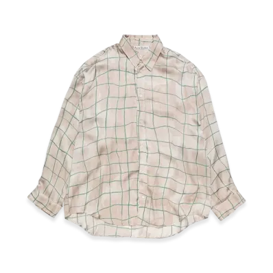 Acne Studios Print Button-Up Shirt "Pink/Gray"