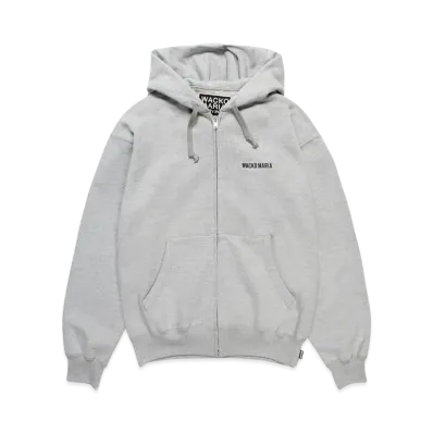 WACKO MARIA Heavy Weight Full Zip Hooded Sweat Shirt "Gray"
